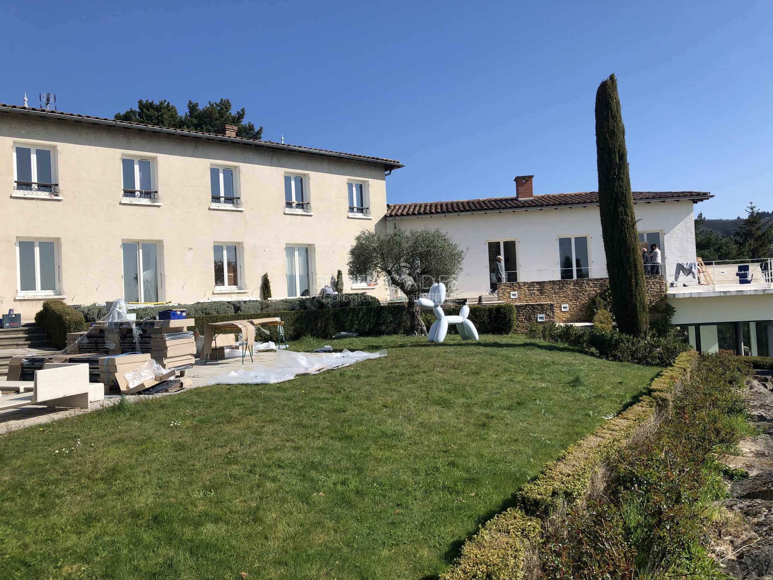 Nettoyage façade d'une maison à Saint-Cyr-au-Mont-d'Or, 69450, Rhône