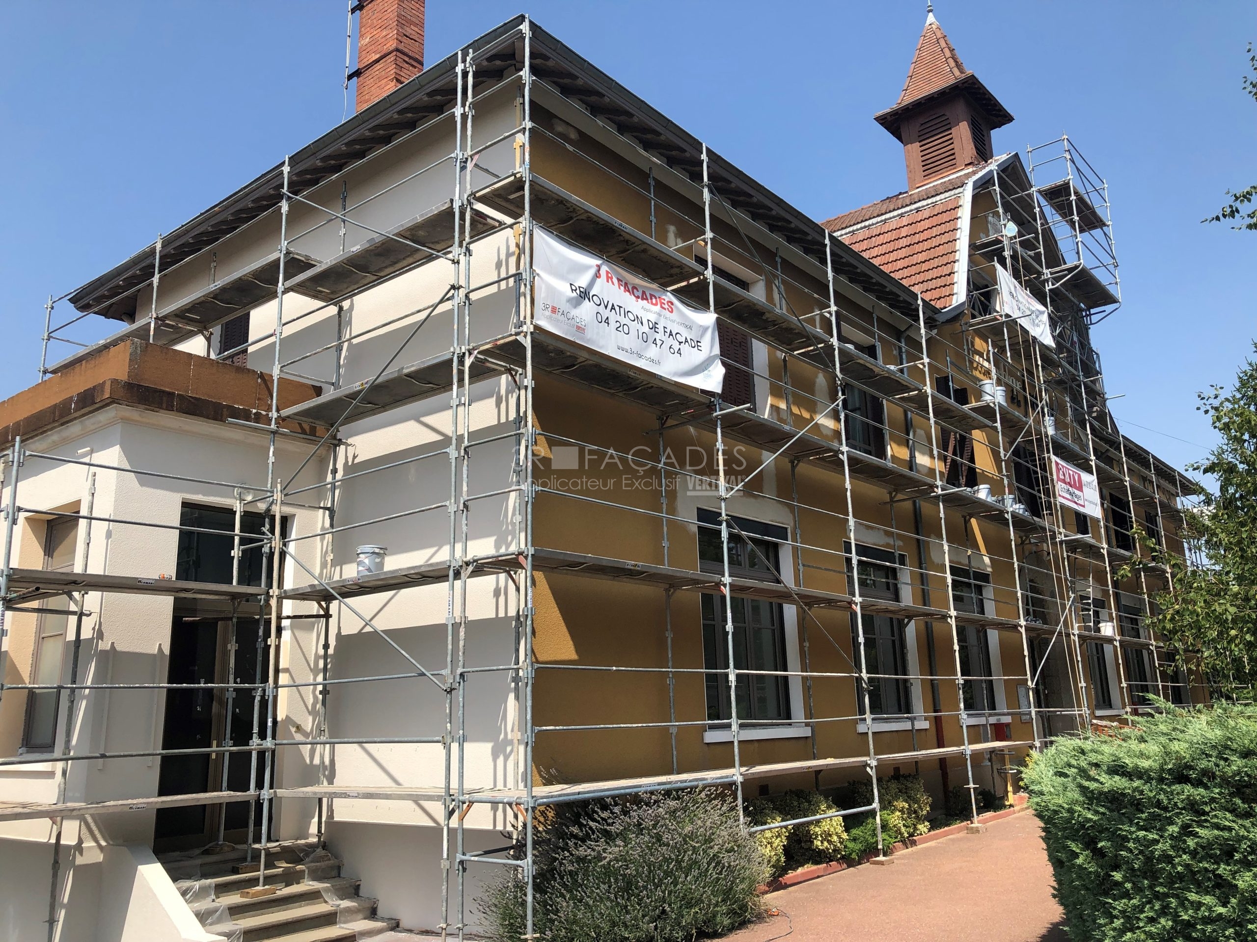 Rénovation façades d'une maison à Chasselay, 69380, Rhône