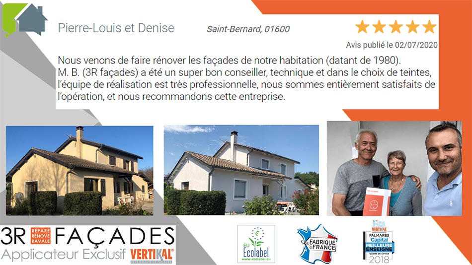 3R Façades fête son 100ème avis sur Eldotravo !