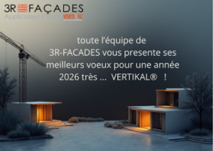 Illustration de 3R Façades montrant une construction avec grue et bâtiment.