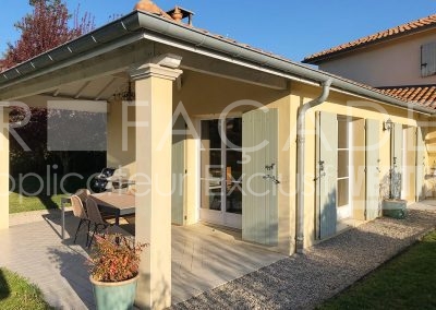 Maison avec véranda et colonnes, 3R Façades