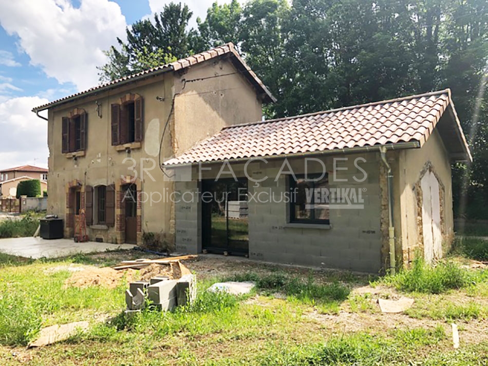 Maison en construction 3R Façades.